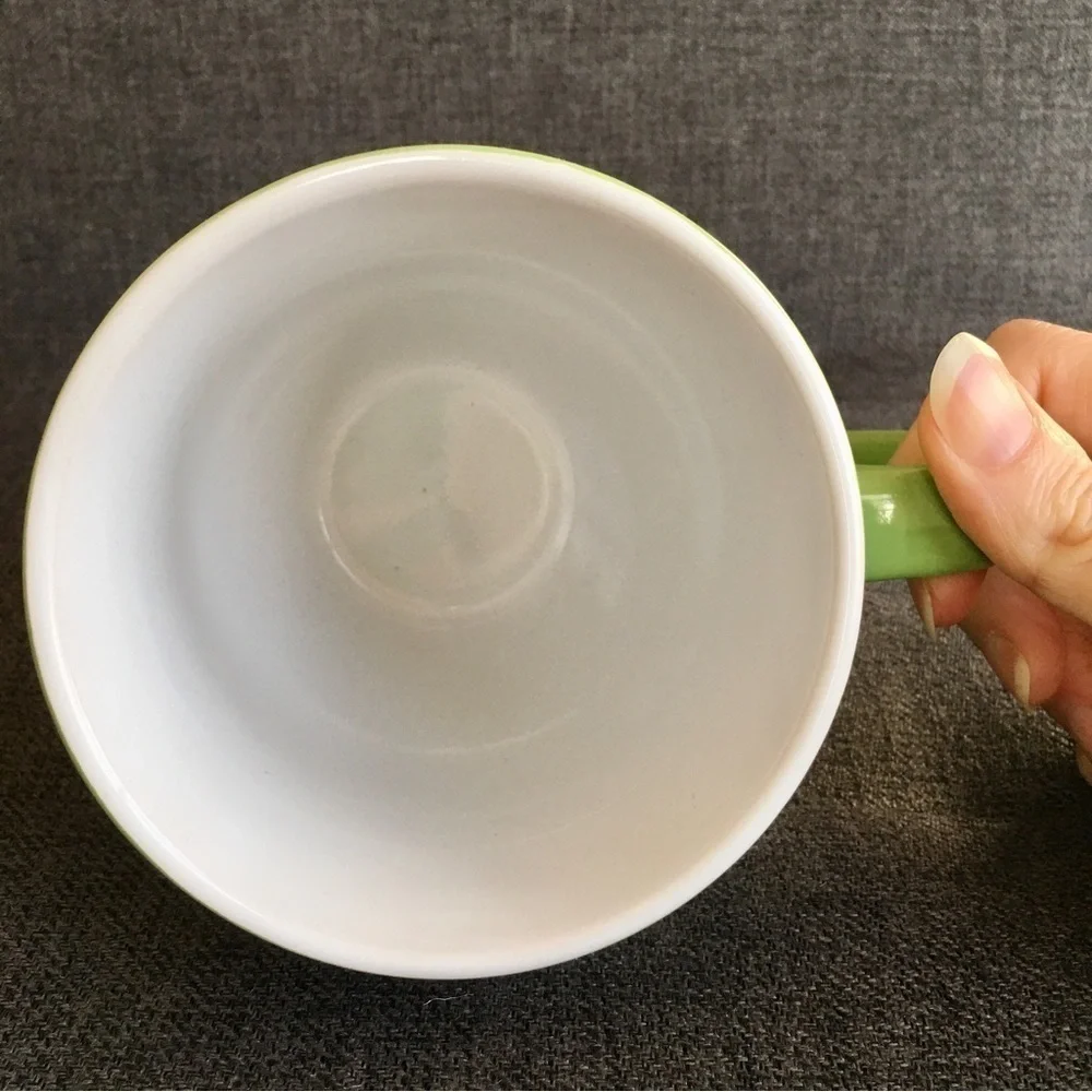 Oversized Spring Green Coffee Mug, 16 oz